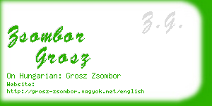 zsombor grosz business card